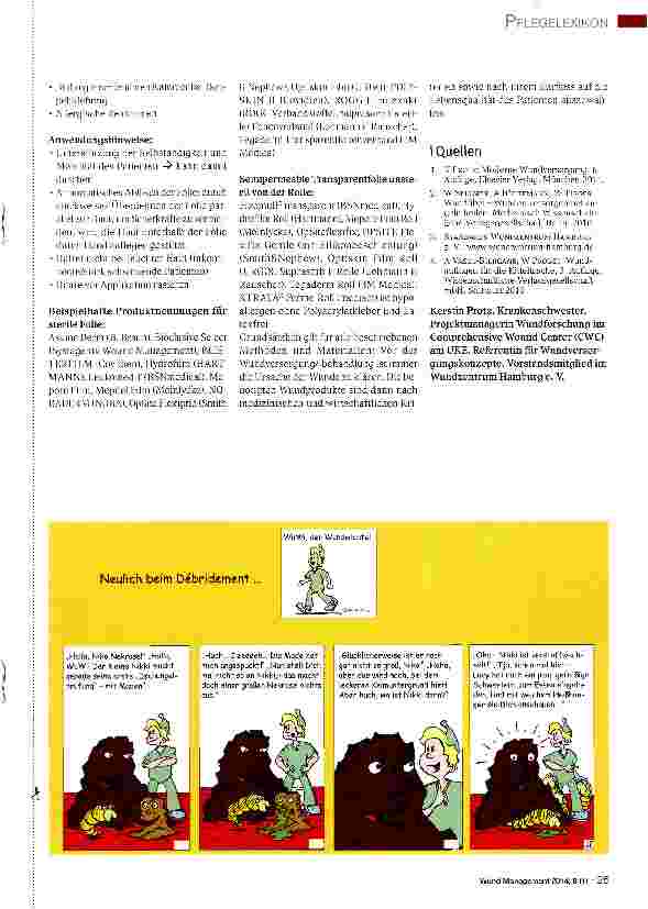 Vorschauseite 5: Versorgungsmöglichkeiten in verschiedenen Wundstadien, Teil 6: Umgang mit granulierenden und epithelisierenden Wunden