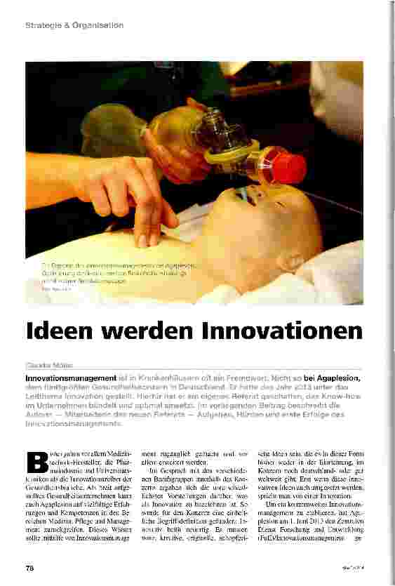 Vorschauseite 1: Ideen werden Innovationen