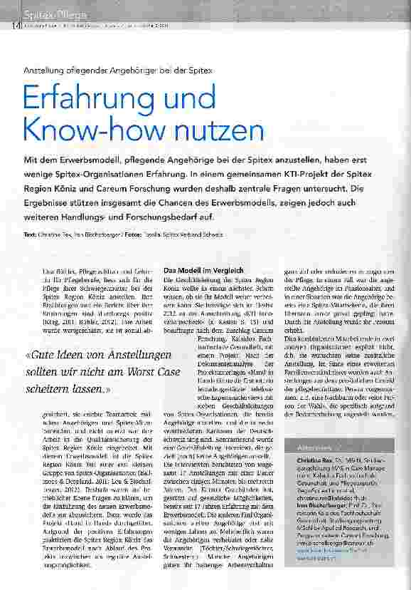 Vorschauseite 1: Erfahrung und Know-how nutzen