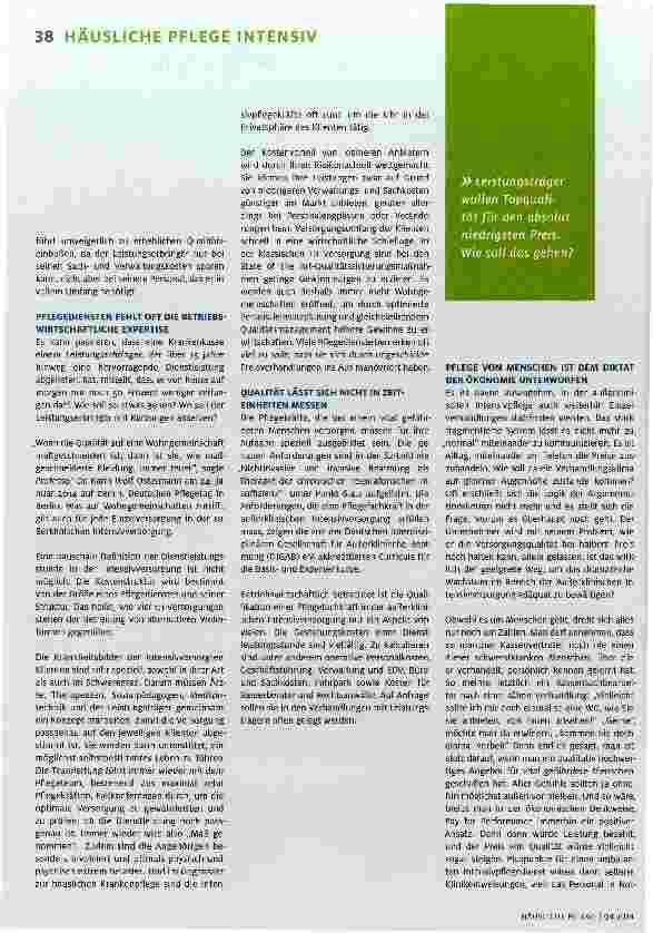 Vorschauseite 2: Qualität hat ihren Preis