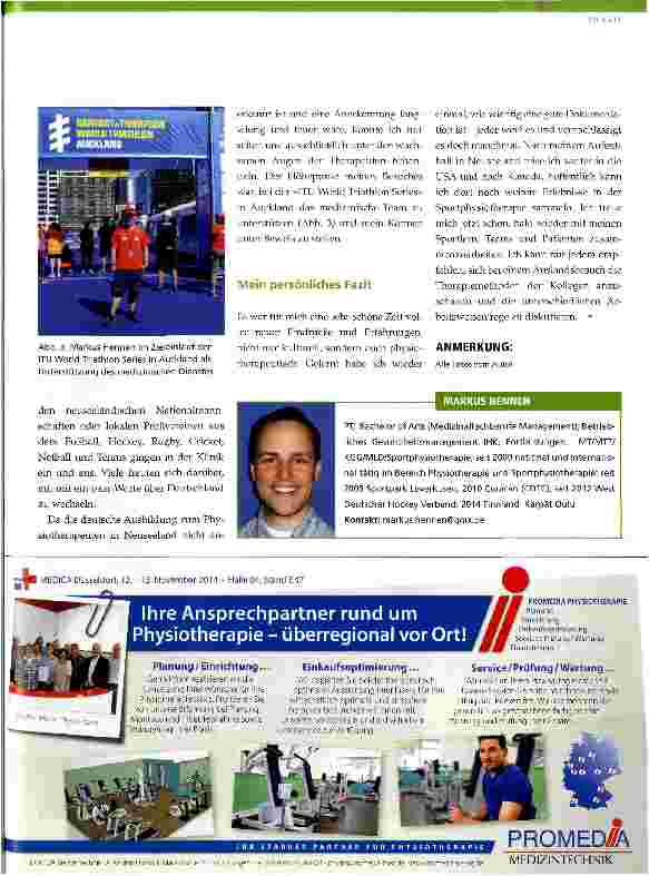 Vorschauseite 3: Physiotherapie am anderen Ende der Welt
