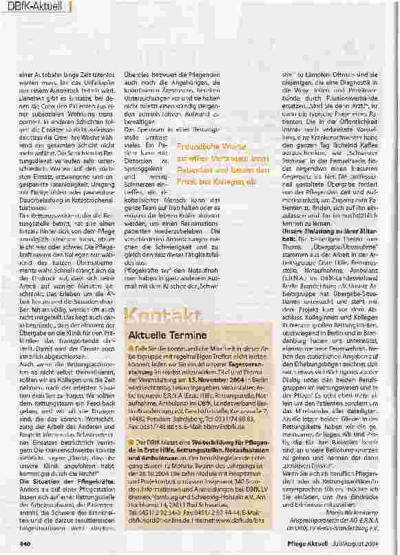 Vorschauseite 2: Mehr Verständnis und Miteinander erwünscht