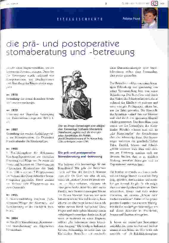 Vorschauseite 3: Geschichtlicher Rückblick in der Stomapflege