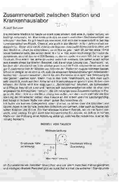 Vorschauseite 1: Zusammenarbeit zwischen Station und Krankenhauslabor