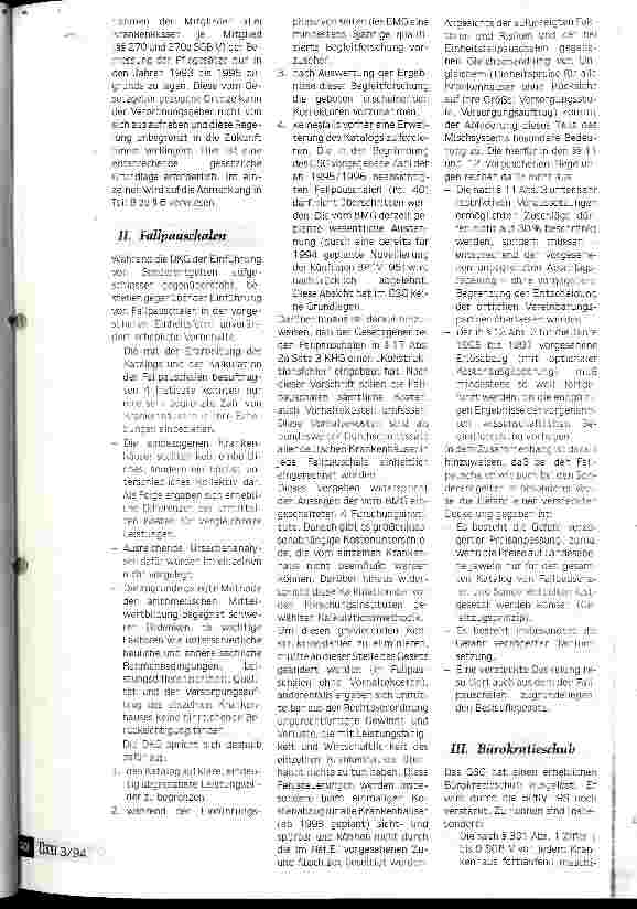 Vorschauseite 2: DKG-Eckpunkte-Papier zum Referentenentwurf der BPflV95 Konzept weiterhin korrekturbedürftig