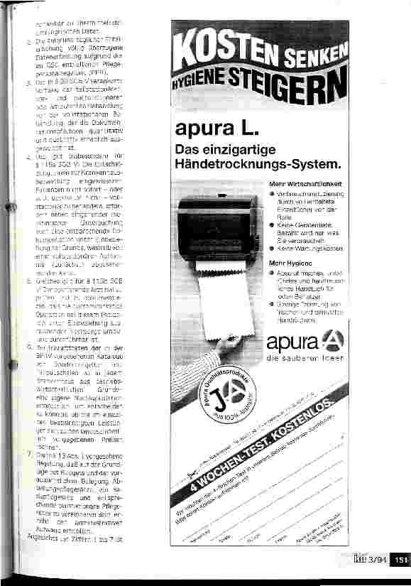 Vorschauseite 3: DKG-Eckpunkte-Papier zum Referentenentwurf der BPflV95 Konzept weiterhin korrekturbedürftig