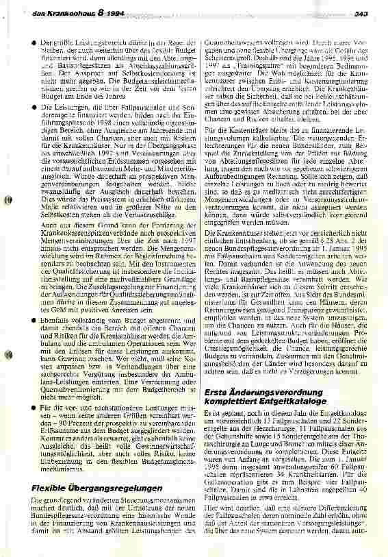 Vorschauseite 4: Das neue Pflegesatzrecht - der eingeschlagene Weg ist unumkehrbar