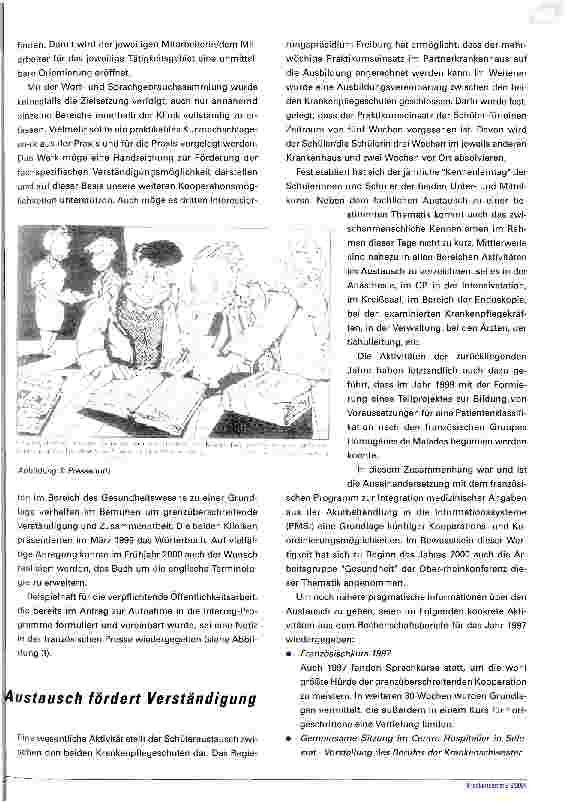 Vorschauseite 4: Klinik-Kooperation über GrenzenDie Kooperation zwischen der Josefsklinik Offenburg und demCentre Hospitalier Selestat