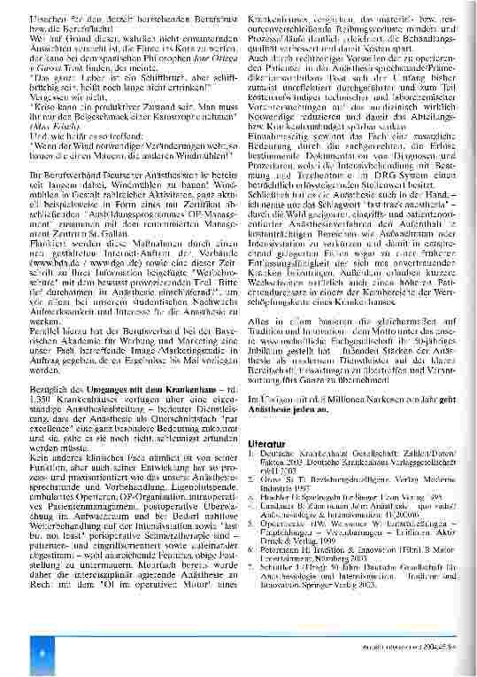 Vorschauseite 4: Vom Narkotiseur zum modernen Dienstleister