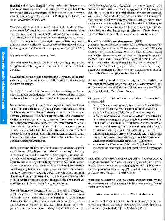 Vorschauseite 3: Krankheit bekämpfen oder Gesundheit aktivieren? Die Bedeutung der Salutogenese für die psychiatrische Pflege