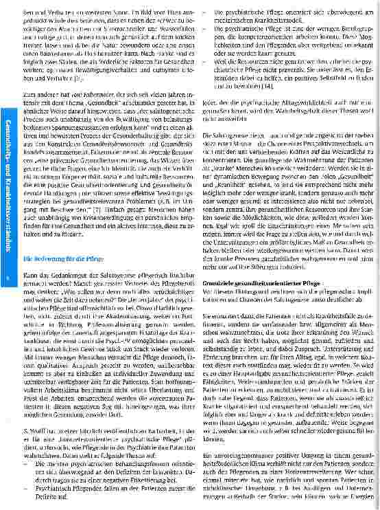 Vorschauseite 5: Krankheit bekämpfen oder Gesundheit aktivieren? Die Bedeutung der Salutogenese für die psychiatrische Pflege