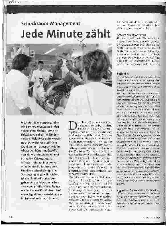 Vorschauseite 1: Jede Minute zählt