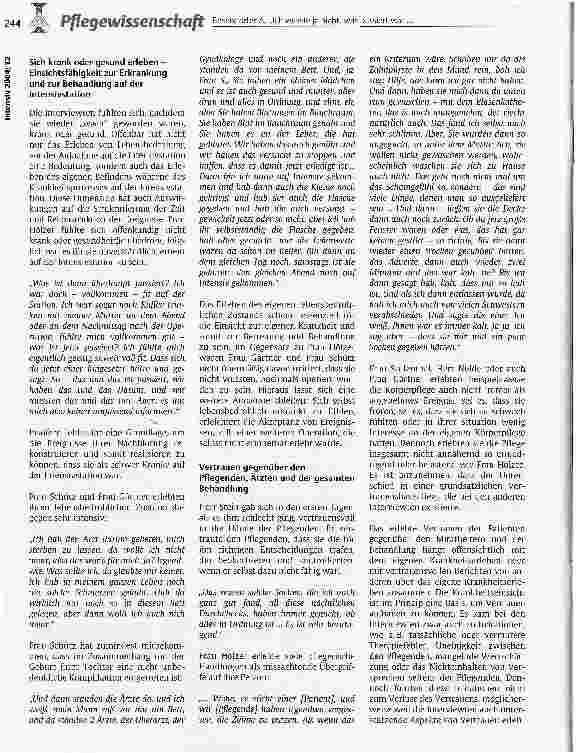 Vorschauseite 4: Ich wusste ja nicht, was passiert war... Das Erleben von Patienten auf Intensivstationen