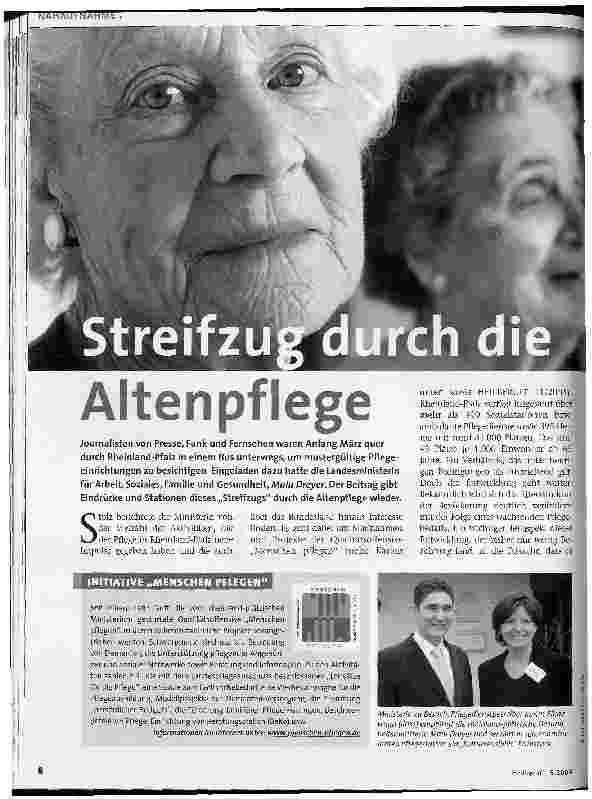 Vorschauseite 1: Streifzug durch die Altenpflege