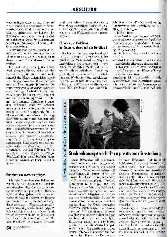 Vorschauseite 3: Weshalb Pflegeforschung so wichtig ist Zur Überbrückung der Kluft zwischen Theorie und Praxis
