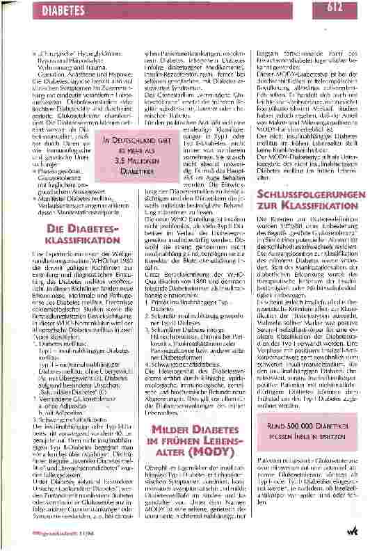 Vorschauseite 2: Diabetes Mellitus - die Zuckerkrankheit Eine der häufigsten endokrinen Erkrankungen im Blickpunkt