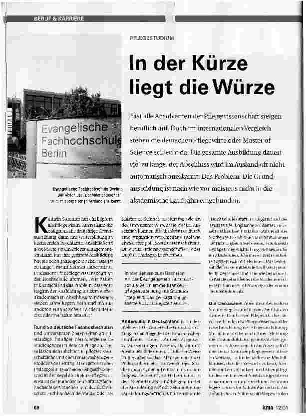 Vorschauseite 1: In der Kürze liegt die Würze