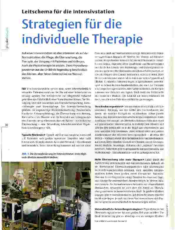 Vorschauseite 1: Leitschema für die Intensivstation Strategien für die individuelle Therapie