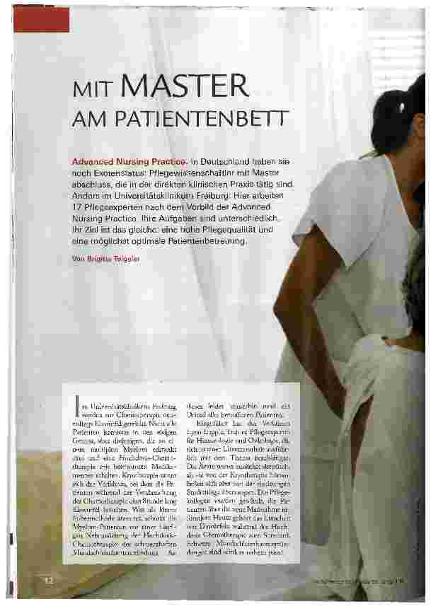 Vorschauseite 1: MIT MASTER AM PATIENTEN BETT