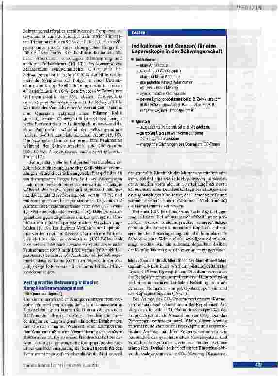 Vorschauseite 3: Abdominaleingriffe in der Schwangerschaft -eine interdisziplinäre Herausforderung