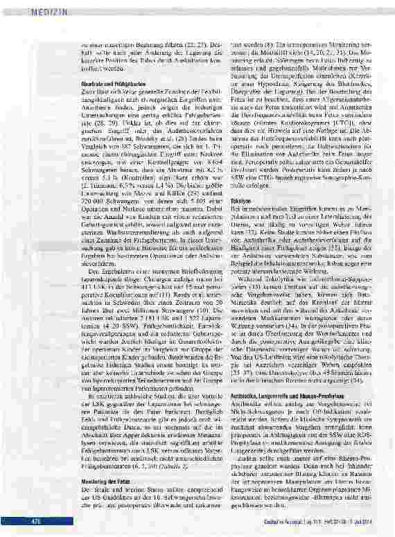 Vorschauseite 6: Abdominaleingriffe in der Schwangerschaft -eine interdisziplinäre Herausforderung