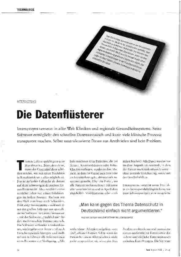 Vorschauseite 1: Die Datenflüsterer