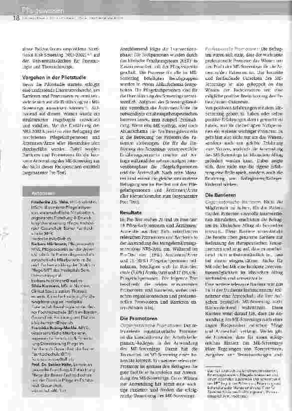 Vorschauseite 2: Mangelernährung im klinischen Alltag erfassen