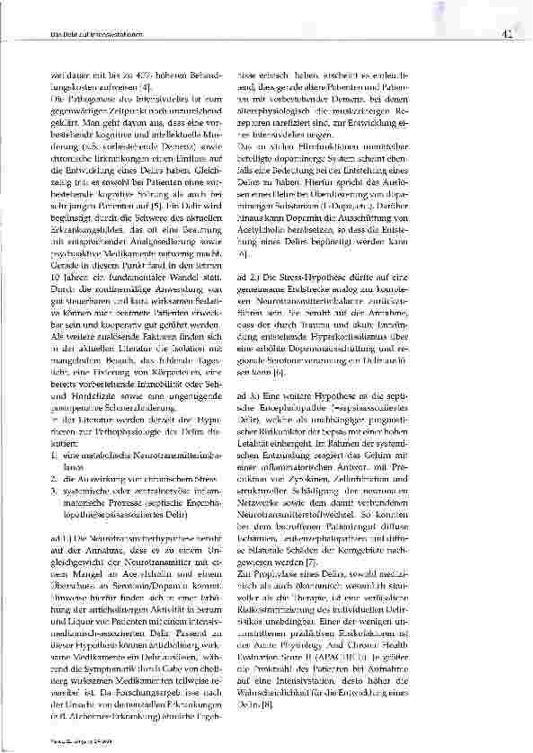 Vorschauseite 2: Das Delir auf Intensivstationen