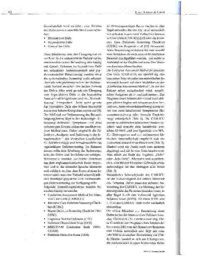 Vorschauseite 3: Das Delir auf Intensivstationen