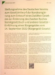 Vorschauseite 1: Stellungnahme des Deutschen Vereins zum Gesetzentwurf der Bundesregierung zum Entwurf eines Zwölften Gesetzes zur Änderung des Zweiten Buches Sozialgesetzbuch und anderer Gesetze…