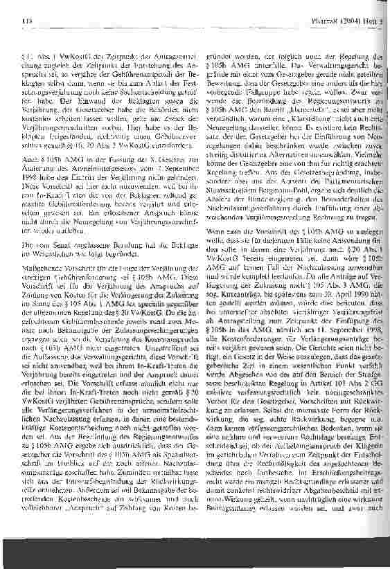 Vorschauseite 2: Zur Verjährung von Kostenbescheiden Oberverwaltungsgericht Berlin, Urteil vom 11. Dezember 2003