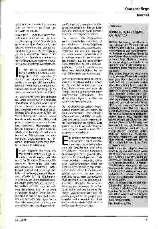 Vorschauseite 2: Das Rätsel der Depressivität