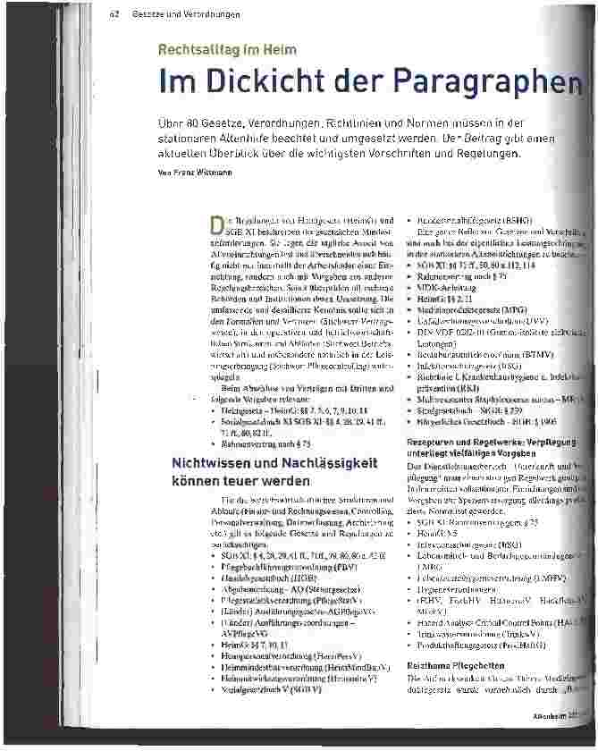Vorschauseite 1: Im Dickicht der Paragraphen