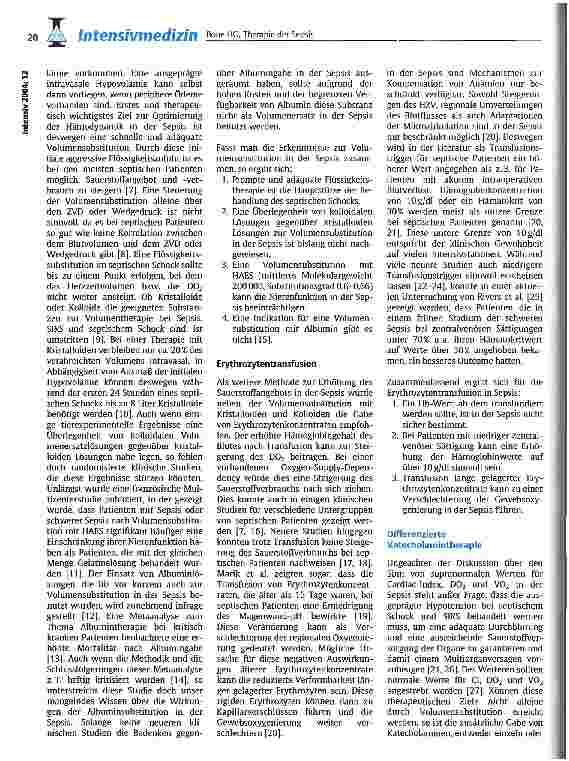 Vorschauseite 2: Therapie der Sepsis