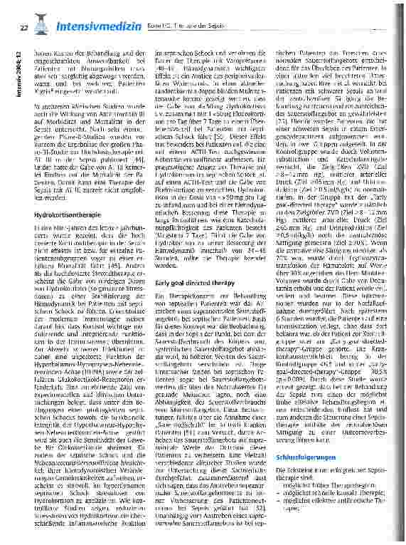 Vorschauseite 4: Therapie der Sepsis