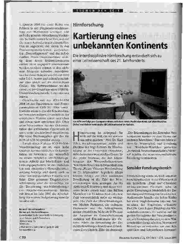 Vorschauseite 2: Gleiche Basis für Krankenhaus und Praxis Diagnoseverschlüsselung