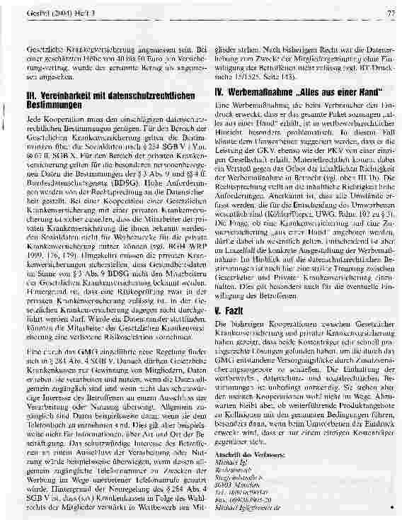 Vorschauseite 5: Zusatzversicherungen - ein Modell für die Zusammenarbeit zwischen Gesetzlicher und Privater Krankenversicherung? Darstellung anhand Wettbewerbs-, sozialund datenschutzrechtlicher…