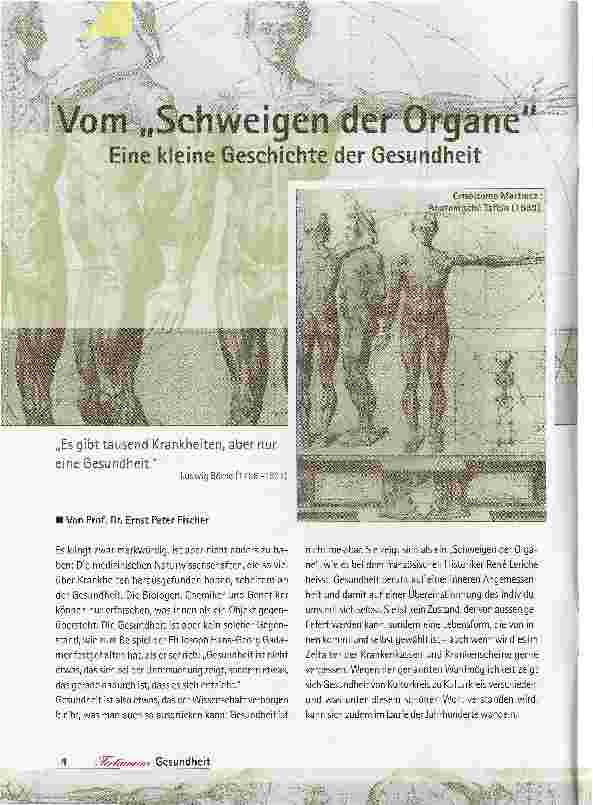 Vorschauseite 1: Vom Schweigen der OrganeEine kleine Geschichte der Gesundheit