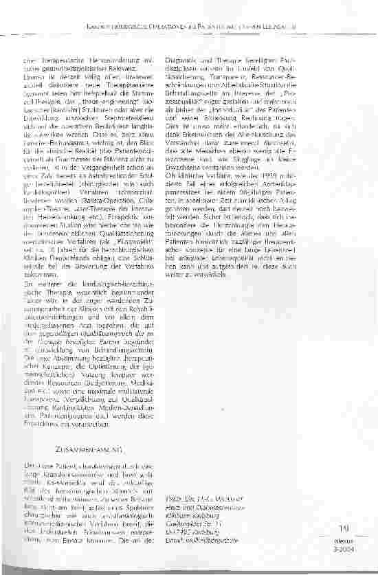 Vorschauseite 4: KARDIOCHIRURGISCHE OPERATIONEN BEI PATIENTEN IM HÖHEREN LEBENSALTER