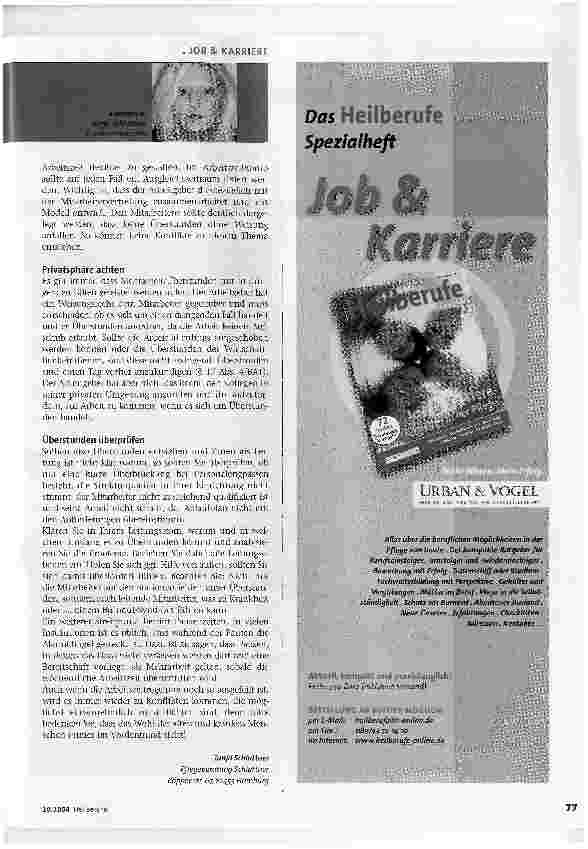 Vorschauseite 2: Spannungsfeld Überstunden. Ursachen erkennen, Konflikte vermeiden