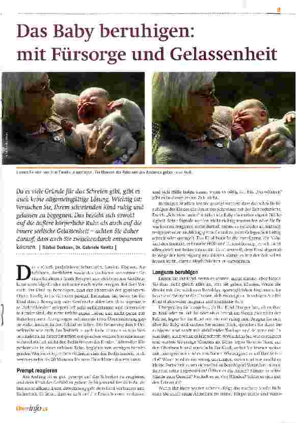 Vorschauseite 1: Das Baby beruhigen: mit Fürsorge und Gelassenheit