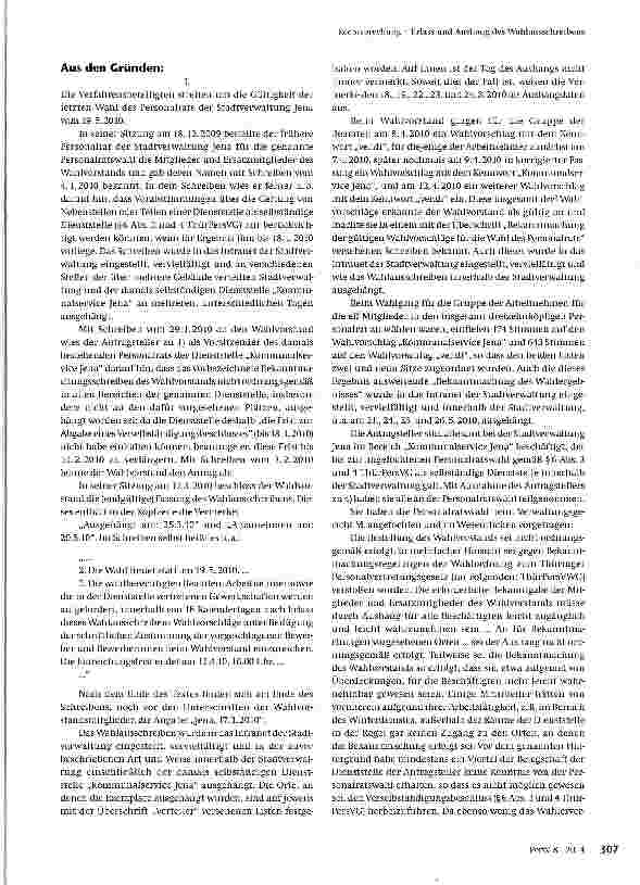Vorschauseite 2: Erlass und Aushang des Wahlausschreibens