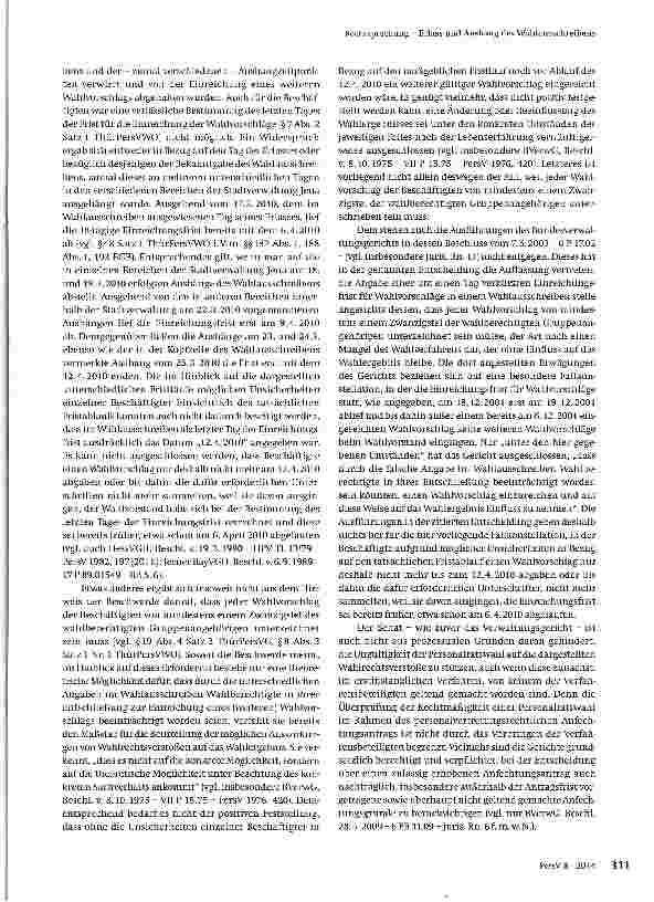 Vorschauseite 6: Erlass und Aushang des Wahlausschreibens