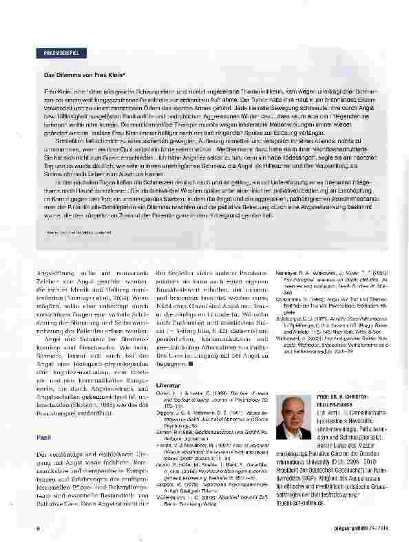 Vorschauseite 5: Angst in der Palliative Care