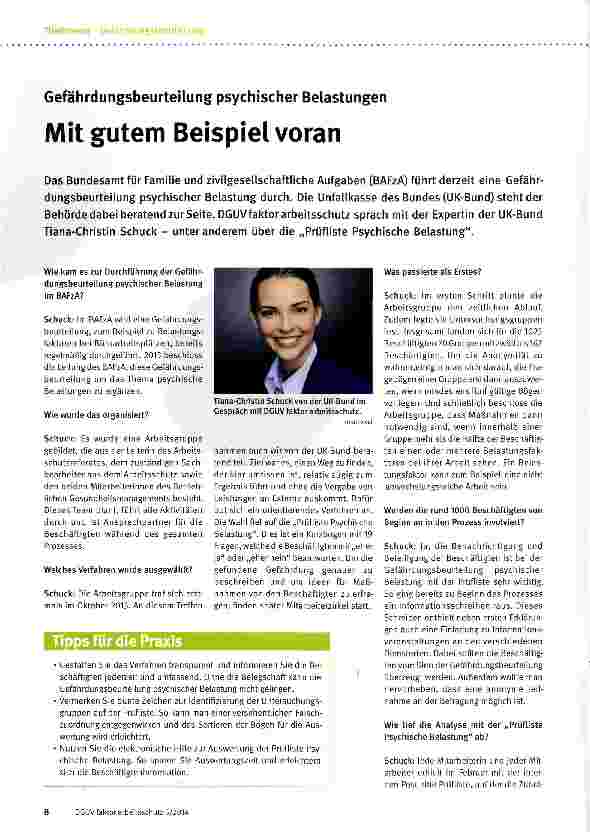Vorschauseite 1: Mit gutem Beispiel voran