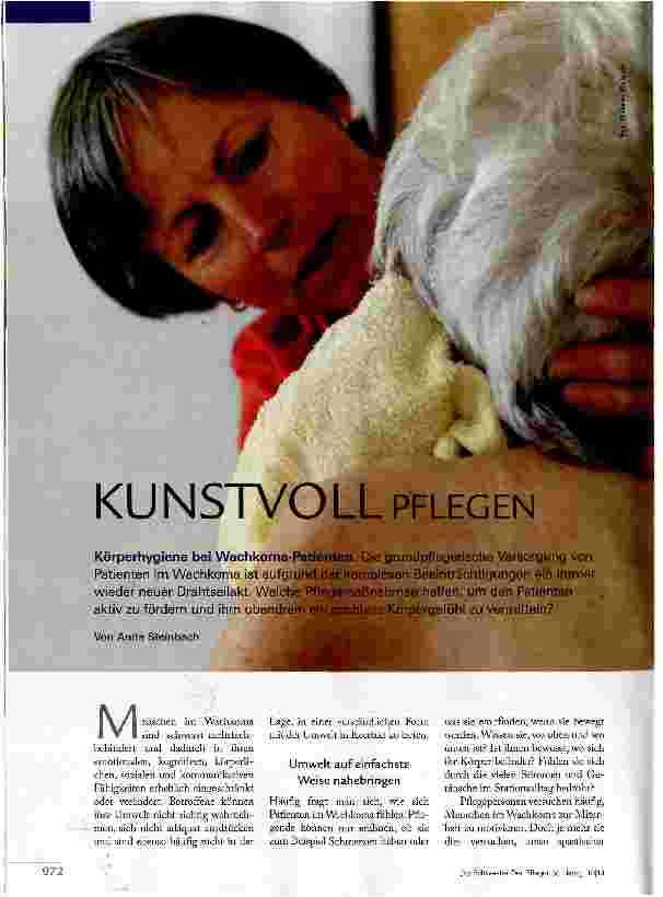Vorschauseite 1: KUNSTVOLL PFLEGEN