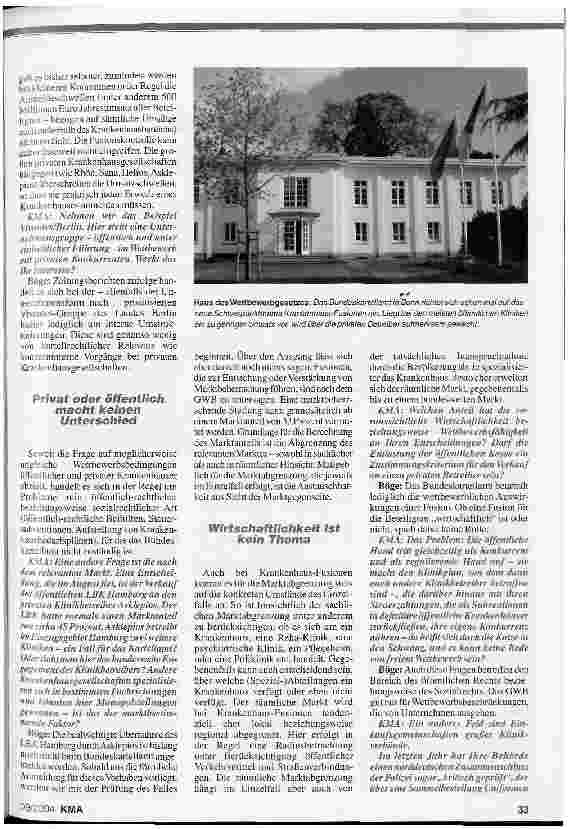 Vorschauseite 2: Kliniken unter Kontrolle