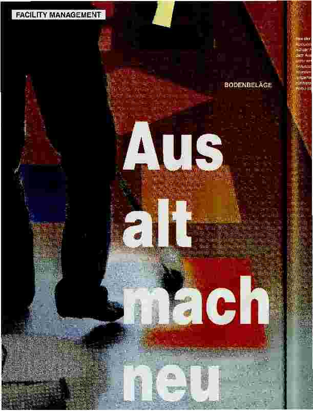 Vorschauseite 1: Aus alt mach neu