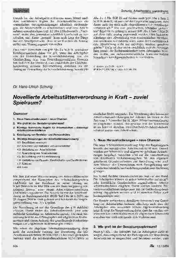 Vorschauseite 4: Eulen nach Athen tragen?1 - Zur Entscheidung des Integrationsamts im Kündigungsverfahren