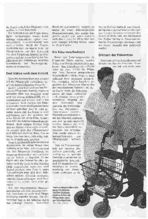 Vorschauseite 4: Weniger Stürze dank Pflegeforschung
